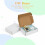 Caixas de envio pequenas de papelão ondulado branco, 8x6x2 polegadas, 50 unidades. 6