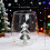 Julstjälklöst vinglas med 3D-glittergransdesign 5