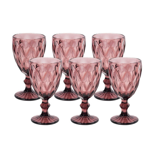 BalsaCircle Weingläser in Altrosa, 355 ml 1