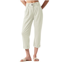 Pantaloni cargo utilitari pentru femei – Talie elastică, Buzunare multiple, Elasticitate durabilă, Inspirație militară, pentru drumeții și
