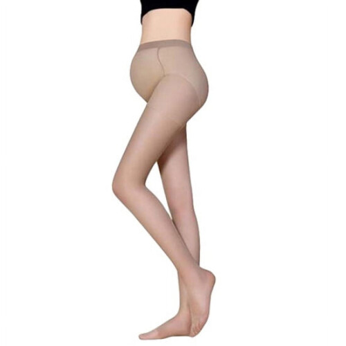 HEVIRGO7PCS Gravide Kvinder Plus Size Silkestrømper Strømpebukser Elastiske Strømpebukser One Size, Kaffe