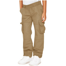 Calça Cargo Infantil CHGBMOK Casual para Atividades ao Ar Livre, Secagem Rápida, Impermeável, para Caminhadas e Escaladas, Tamanhos 5-15 anos