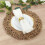 6 καφέ στρογγυλά ακρυλικά πιάτα φόρτισης 13 ιντσών vintage λουλουδιών 4