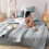 Sommer-Steppdecke – Weiche, waschbare Baumwolldecke, Karomuster, 150 x 200 cm, leichte Steppdecke für Sofa oder Bett 4