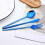 24-Piece Mirror-Finish Blue Flatware Set, 18/0 Stainless 4
