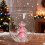 Julstjälklöst vinglas med 3D-glittergransdesign 6