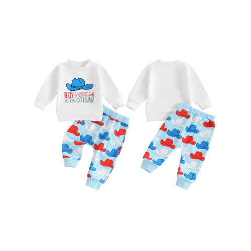 (0-6 Months, Blue) Seturi de toamnă și pantaloni 1