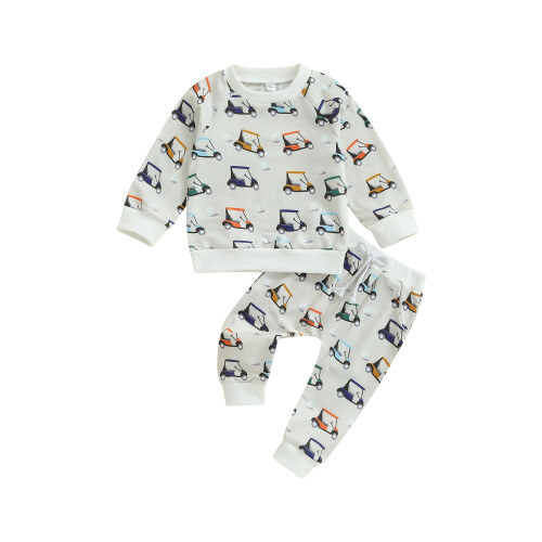 (18-24 Months, White) Conjunto infantil de com cordão.