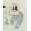 (6-12 Months, Beige) Φθινοπωρινά ρούχα για παντελόνια αλόγου 6