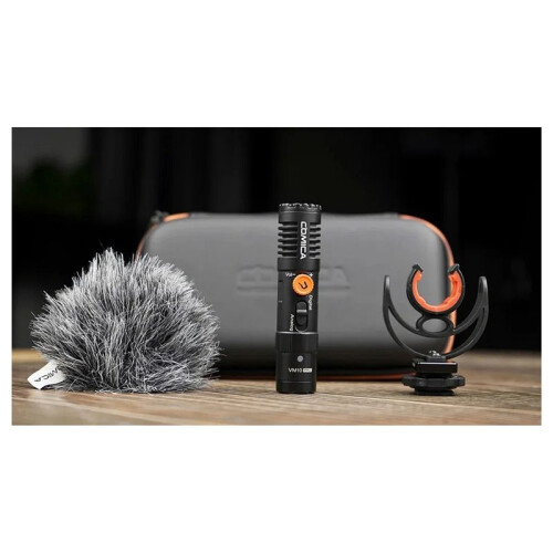 Comica VM10 PRO Camera Shotgun Microphone with Shock Mount, for , Android and DSLR 1