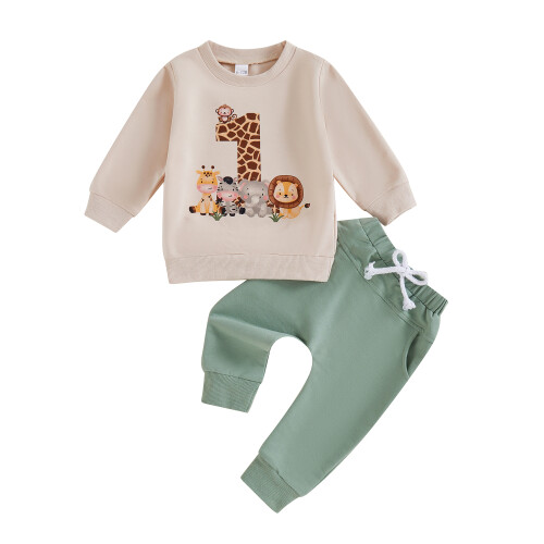 (6-12 Months, Beige) Στολή για πρώτα εκτύπωση ζώων.