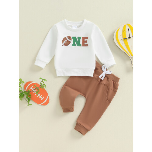 (12-18 Months, White) Σετ παντελονιών για με τσέπες. 2