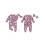 (6-9 Months, Purple) Tutina intera bambina capelli inclusa. 2