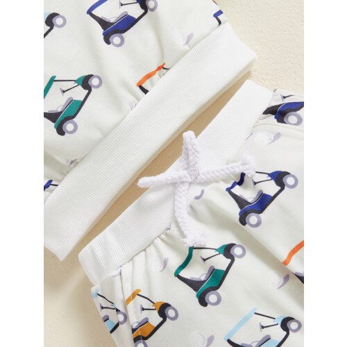 (18-24 Months, White) Conjunto infantil de com cordão. 2