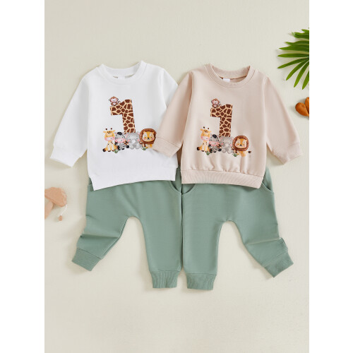 (6-12 Months, White) Στολή για πρώτα εκτύπωση ζώων. 2