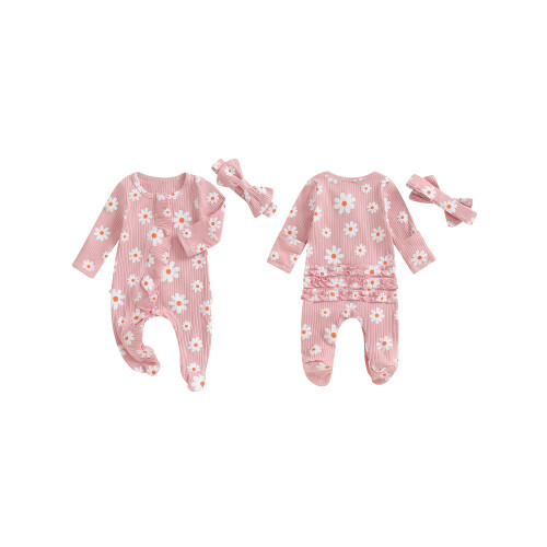 (6-9 Months, Pink) Romper Coisbheart do Banda Ceann 1