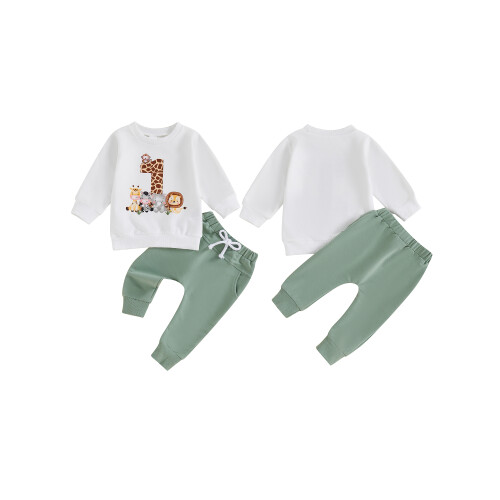 (6-12 Months, White) Στολή για πρώτα εκτύπωση ζώων. 1