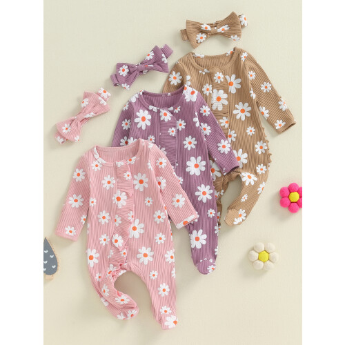 (0-3 Months, Purple) Tutina intera bambina capelli inclusa. 2