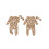 (0-3 Months, Khaki) Romper Coisbheart do Banda Ceann 3