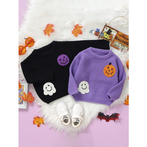 (9-12 Months, Purple) Μωρό πουλόβερ αποκριών, και αγόρια 2