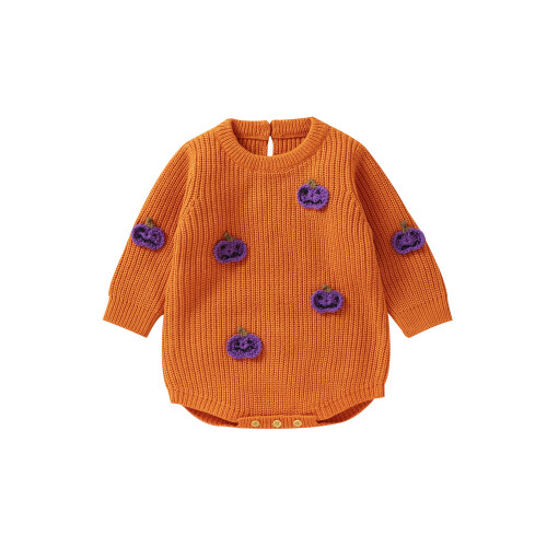 (9-12 Months, Orange) Βρεφική φόρμα με για Halloween