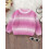(6-9 Months, Pink) Πουλόβερ νήπια ντεγκραντέ ριμπ πλεκτό 4