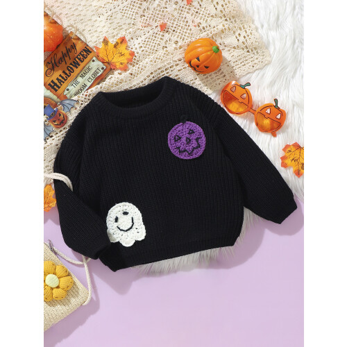 (9-12 Months, Black) Μωρό πουλόβερ αποκριών, και αγόρια 2