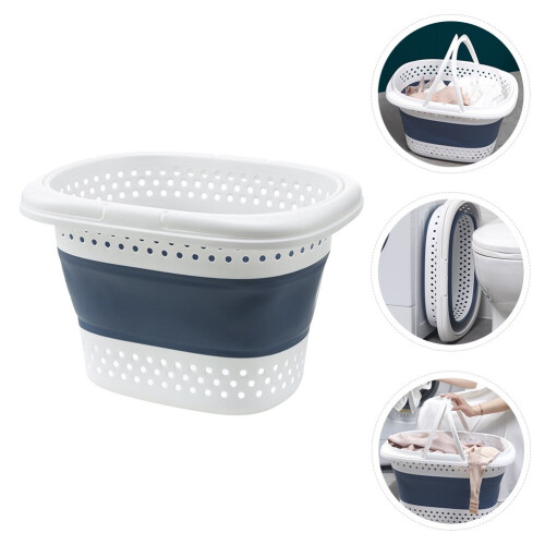 FRCOLOR Organization Collapsible Laundry Basket Foldable Convenient