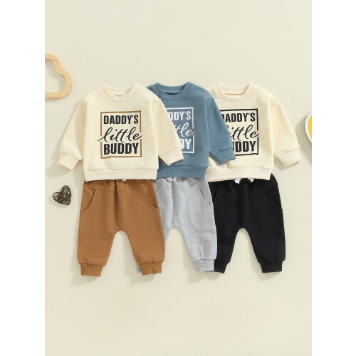 (18-24 Months, Brown) Φθινοπωρινά ρούχα νήπια, στρογγυλή λαιμόκοψη 2