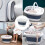 FRCOLOR Organization Collapsible Laundry Basket Foldable Convenient 2