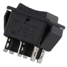 2-Pack 6-pins DPDT dubbelpolige dubbelwerp 20A momentane tuimelschakelaar