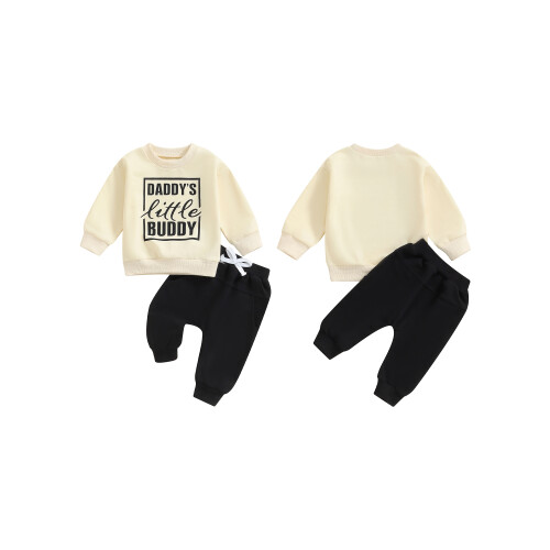 (6-12 Months, Black) Φθινοπωρινά ρούχα νήπια, στρογγυλή λαιμόκοψη 1