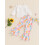 (2-3 Years, Multi-Color) Ensemble 2 pièces à fleurs. 6
