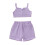 (6-9 Months, Purple) Καλοκαιρινά ρούχα μωρών με λάστιχο. 1