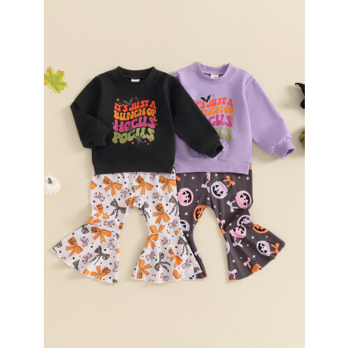 (4-5 Years, Purple) Ensemble 2 pièces pour Halloween. 2