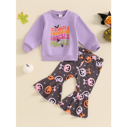 (12-18 Months, Purple) Ensemble 2 pièces pour Halloween. 2