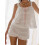 (S, White) Γυναικείο σετ πιτζαμών σορτς Cami 2