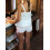 (S, White) Γυναικείο σετ πιτζαμών σορτς Cami 5