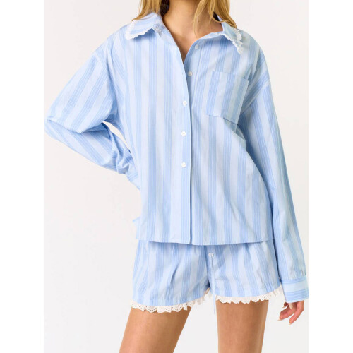 (XL, Blue) Γυναικείο Casual Σετ Καλοκαιρινά Ρούχα 2