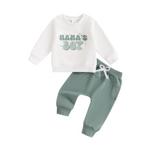 (6-12 Months, Green) Ensemble d'automne 2 avec poches.