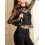 (L, Black) T-shirts longs transparents à bretelles. 6