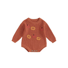 (12-18 Months, Orange) Macacão infantil de para recém-nascidos.