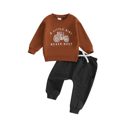 (12-18M, Brown) Σετ φθινοπωρινών ρούχων για νήπια