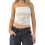 (M, White) Tops en dentelle été streetwear 1