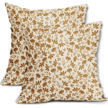 Conjunto de 2 capas de almofada vintage com estampa floral, 45x45cm (18x18 polegadas).