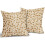 Conjunto de 2 capas de almofada vintage com estampa floral, 45x45cm (18x18 polegadas). 2