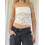 (M, White) Tops en dentelle été streetwear 2