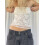 (M, White) Tops en dentelle été streetwear 3