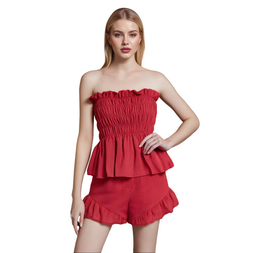 (L, Red) Conjunto de 2 y verano.