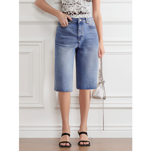 (L, Blue) Short en jean les sorties. 1